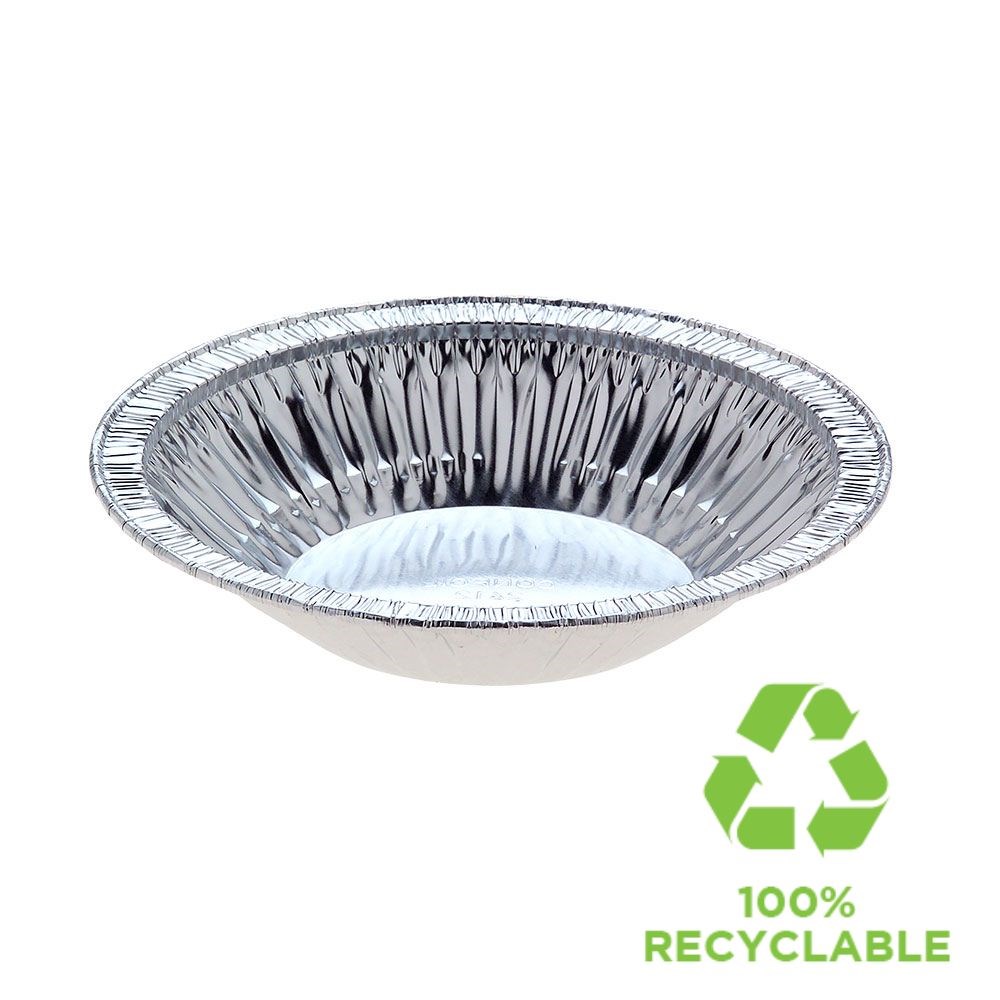 Foil Large Round Perforated Base 125ml Custard Tart Case (311p)